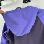 Nike Purple Colorblock Therma-Fit Raglan Sleeve Pullover Hoodie Size Medium FLAW Photo 7