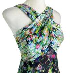 Shoshanna Pleated Bodice Monet Watercolor Print Blouse Top Multicolor Size 0 Photo 5