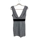 Shein X Women's Plaid Mini Dress Deep V Back Zip‎ Black Waistband XS New Photo 4