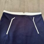 Michael Kors women navy blue pencil knit nautical mini skirt size 2 Photo 3