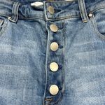 Risen  Jeans High Rise Button Fly Distressed Frayed Raw Hem Stretchy Size 13/31 Photo 5