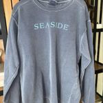 Seaside Style comfort colors crewneck unisex oversized faded charcoal destin 30A Blue Size M Photo 0