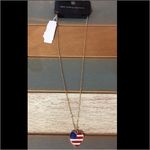 New York & Co. Heart American Flag Pendant Photo 2