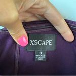 XScape  Off The Shoulder Ruched Crepe Gown Mulberry Purple‎ 8 Photo 4