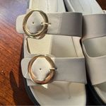 Banana Republic Bone Double Buckle Slide Sandals Photo 3