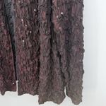 Dressbarn Collection Black Red Crinkle Sequin Open Cardigan Formal Size 20W Photo 5