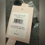 Avec Les Filles  Wide Leg Plaid Cropped Pants Size 6 Preppy Academic HBC40031 NWT Photo 4