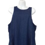 RE/DONE Zip Back lyocell Dress Mini Womens Split Front Large Denim Western Photo 8