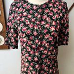 Jessica Stevens Vintage 80s Matching Floral Top & Skirt Set Small Photo 0