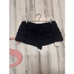 Musera Black Ruffle Lace Shorts XS – Layered Mini Shorts, Stretch Waist, Dressy Photo 3