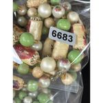 Vintage Green & Pearl Beaded Necklace & Clip Photo 9