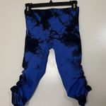 Lululemon  blue black splatter capri seamless leggings size 4 Photo 0