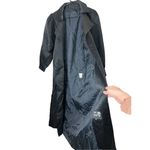 Vintage Sport Crest Utex Black Nylon Long Trench Coat Size 4 Photo 5