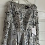 Mac Duggal Floral Embellished Illusion Sleeve Embroidered A-Line Gown- NWT Photo 5