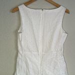 Gap White Eyelet Notch Neck Shift Dress Sleeveless Mini Marcy Preppy Graduation Photo 5