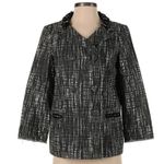 J.Crew  Collection Grey Contessa Embellished Collar Tweed Blazer Jacket  Size 4 Photo 2