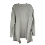 Pure Jill 100% Cotton Textured Knit Sweater Cardigan Size M Oversized Open Beige Tan Size M Photo 1