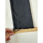 RE/DONE Originals High Rise Ankle Crop Jeans Faded Black 25 Raw Hem Button Fly Photo 9