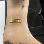 Gucci  Black Suede leather Fringe trim GG marmont ankle boots 38 Photo 9