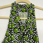 Joseph Ribkoff  Green & White Retro Print Sleeveless Blouse Womens 4 Halter Top Photo 7