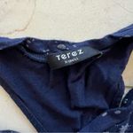 Terez Clothing Blue and Silver Paint Splatter Tank Sz XS Photo 2