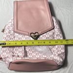 Juicy Couture Modern Pink White Medium Mini Backpack Pink Heart Logo Brand NEW Photo 3