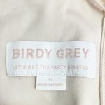 Birdy Grey Theresa Dress Size XL Champagne Chiffon Bridesmaid Gown Ruffle Slit Photo 8