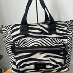 Marc Jacobs Black and White Zebra Print Travel Beach diaper tote Bag Photo 1