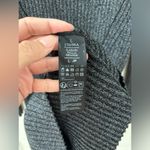 ALLSAINTS NWOT Sweater Dress Size Large Black/Silver Juliette Ribbed Turtleneck Photo 4