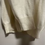 Women’s Small Cream Pullover Sweater w/ Black Bows & Jeweled Appliqué. Photo 8