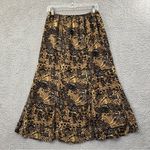 Elementz  Maxi Skirt Chiffon Animal Print Abstract Fairy Grunge Stretch Women's M Photo 0