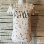 Rae Dunn  Mama Graphic T-Shirt-Light Tie-dyed Stretch XS Photo 0
