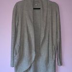 Barefoot Dreams XS/S CozyChic Lite Knit Gray Circle Lounge Cardigan Sweater Photo 0