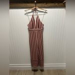 Amanda Uprichard Striped Halter Wide Leg Jumpsuit Sz S ASO Juliette Porter Photo 4