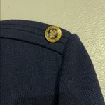 St. John Collection ST JOHN NAVY BLUE SANTANA KNIT OPEN CARDIGAN SWEATER MEDIUM Photo 3