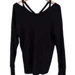 Athleta  Black Backtrack Sweater Sz XS Photo 4