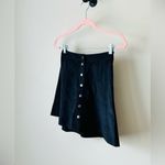 Abercrombie & Fitch Faux Suede Button-Front Black Skirt - Size 00 - NWT Photo 5
