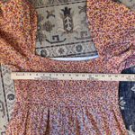 MINKPINK  Floral High Low Puff Sleeve Square Neck Dress 100% Cotton Size Medium Photo 13