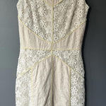 Antonio Melani  Cream Lace Sheath Dress Size 0 Photo 0