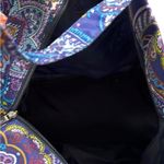 PAISLEY PRINT MULTI COLOR LARGE TOTE BAG Blue Photo 5