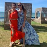 Show Me Your Mumu  coral Bellini ruffle skirt size Small Photo 3