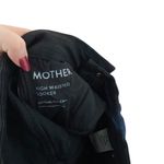 MOTHER DENIM HIGH WAISTED LOOKER NOT GUILTY ONE LINER SKINNY JEAN BLACK SIZE 24 Photo 10