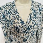 Evereve Roan & Ryan Long Sleeved Belted, Lined Shorts Romper Size L Blue Size L Photo 5