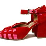 LAURENCE DÉCADE red suede Mary Jane shoes, made in Italy, size 40 Photo 2