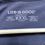 Life is Good Women's  V-Neck Graphic Shirt Palm Trees Tiki Hut Size XXXL GUC Photo 4