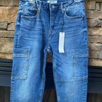Vigoss  size 27 Frankie slim straight vintage cargo jeans raw him ankle nwt Photo 1