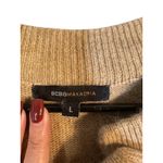 BCBGMAXAZRIA  Beige Wool/Angora Blend Peplum Button Down Sweater Women Sz L Photo 5