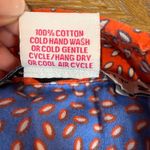 Gretchen Scott Cotton Button Down Patterned Bell Sleeve Blouse Size Medium Red Photo 4