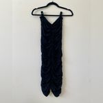 Susana Monaco Tube Gathered Dress Cocktail Black Evening Photo 3