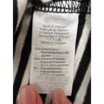 Madewell   soft cotton shirt w/ ruffle sleeves Black and white stripes.Sz L‎ Photo 4